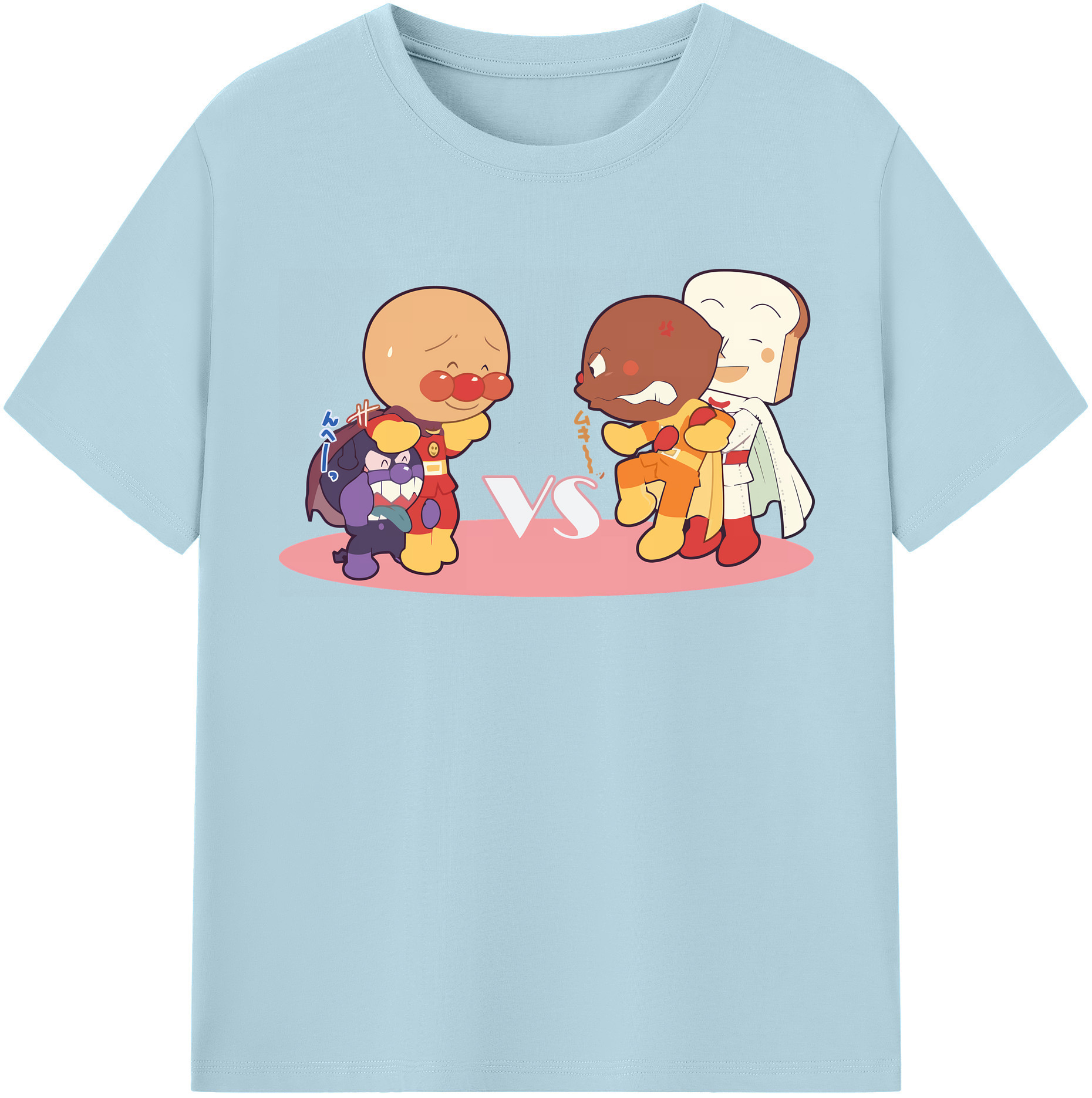 （画像用） アンパンマン Anpanman 綿100％半袖Tシャツ（フロントプリント）